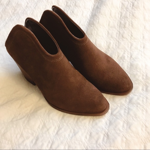New Chinese Laundry Brown Western Mules Suede 9 - Picture 2 of 8